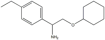 1-[1-amino-2-(cyclohexyloxy)ethyl]-4-ethylbenzene Struktur