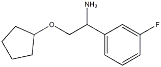 1-[1-amino-2-(cyclopentyloxy)ethyl]-3-fluorobenzene Struktur