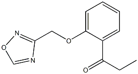 1-[2-(1,2,4-oxadiazol-3-ylmethoxy)phenyl]propan-1-one Struktur