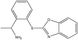 1-[2-(1,3-benzoxazol-2-ylsulfanyl)phenyl]ethan-1-amine Struktur