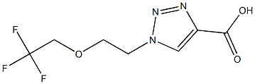 1-[2-(2,2,2-trifluoroethoxy)ethyl]-1H-1,2,3-triazole-4-carboxylic acid Struktur