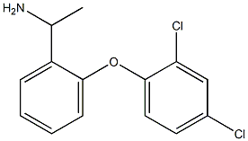 1-[2-(2,4-dichlorophenoxy)phenyl]ethan-1-amine Struktur