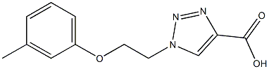 1-[2-(3-methylphenoxy)ethyl]-1H-1,2,3-triazole-4-carboxylic acid Struktur