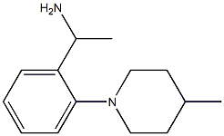 1-[2-(4-methylpiperidin-1-yl)phenyl]ethan-1-amine Struktur