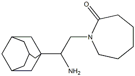 1-[2-(adamantan-1-yl)-2-aminoethyl]azepan-2-one Struktur