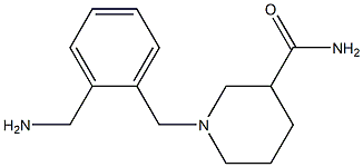 1-[2-(aminomethyl)benzyl]piperidine-3-carboxamide Struktur