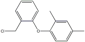 1-[2-(chloromethyl)phenoxy]-2,4-dimethylbenzene Struktur