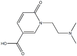 1-[2-(dimethylamino)ethyl]-6-oxo-1,6-dihydropyridine-3-carboxylic acid Struktur