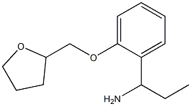 1-[2-(tetrahydrofuran-2-ylmethoxy)phenyl]propan-1-amine Struktur