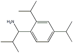 1-[2,4-bis(propan-2-yl)phenyl]-2-methylpropan-1-amine Struktur