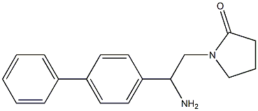 1-[2-amino-2-(1,1'-biphenyl-4-yl)ethyl]pyrrolidin-2-one Struktur