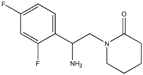 1-[2-amino-2-(2,4-difluorophenyl)ethyl]piperidin-2-one Struktur