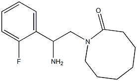 1-[2-amino-2-(2-fluorophenyl)ethyl]azocan-2-one Struktur