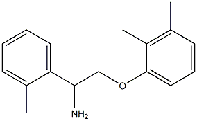 1-[2-amino-2-(2-methylphenyl)ethoxy]-2,3-dimethylbenzene Struktur