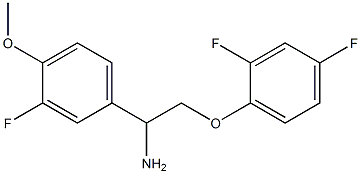 1-[2-amino-2-(3-fluoro-4-methoxyphenyl)ethoxy]-2,4-difluorobenzene Struktur