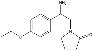 1-[2-amino-2-(4-ethoxyphenyl)ethyl]pyrrolidin-2-one Struktur