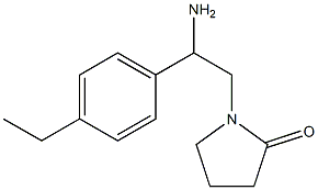 1-[2-amino-2-(4-ethylphenyl)ethyl]pyrrolidin-2-one Struktur