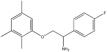 1-[2-amino-2-(4-fluorophenyl)ethoxy]-2,3,5-trimethylbenzene Struktur