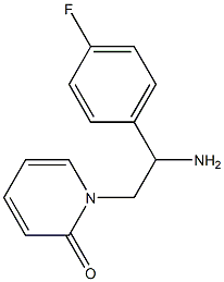 1-[2-amino-2-(4-fluorophenyl)ethyl]pyridin-2(1H)-one Struktur