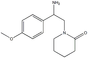 1-[2-amino-2-(4-methoxyphenyl)ethyl]piperidin-2-one Struktur