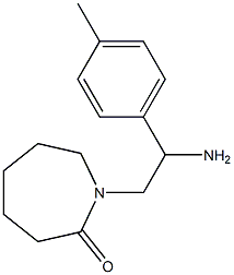 1-[2-amino-2-(4-methylphenyl)ethyl]azepan-2-one Struktur