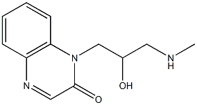 1-[2-hydroxy-3-(methylamino)propyl]-1,2-dihydroquinoxalin-2-one Struktur