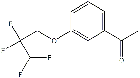 1-[3-(2,2,3,3-tetrafluoropropoxy)phenyl]ethan-1-one Struktur