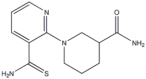 1-[3-(aminocarbonothioyl)pyridin-2-yl]piperidine-3-carboxamide Struktur