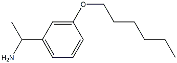 1-[3-(hexyloxy)phenyl]ethan-1-amine Struktur