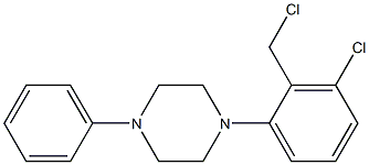 1-[3-chloro-2-(chloromethyl)phenyl]-4-phenylpiperazine Struktur