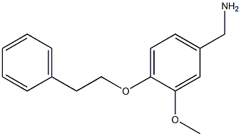 1-[3-methoxy-4-(2-phenylethoxy)phenyl]methanamine Struktur