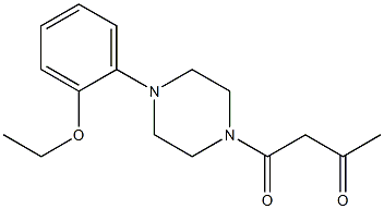 1-[4-(2-ethoxyphenyl)piperazin-1-yl]butane-1,3-dione Struktur