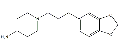 1-[4-(2H-1,3-benzodioxol-5-yl)butan-2-yl]piperidin-4-amine Struktur