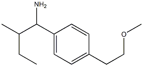 1-[4-(2-methoxyethyl)phenyl]-2-methylbutan-1-amine Struktur