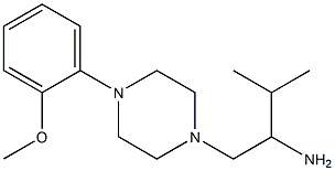 1-[4-(2-methoxyphenyl)piperazin-1-yl]-3-methylbutan-2-amine Struktur