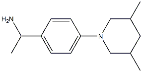 1-[4-(3,5-dimethylpiperidin-1-yl)phenyl]ethan-1-amine Struktur