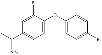 1-[4-(4-bromophenoxy)-3-fluorophenyl]ethan-1-amine Struktur