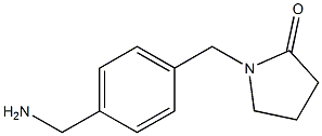 1-[4-(aminomethyl)benzyl]pyrrolidin-2-one Struktur