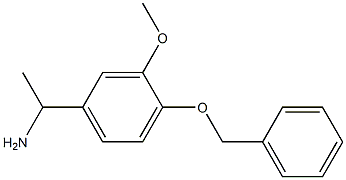 1-[4-(benzyloxy)-3-methoxyphenyl]ethanamine Struktur