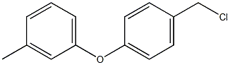 1-[4-(chloromethyl)phenoxy]-3-methylbenzene Struktur