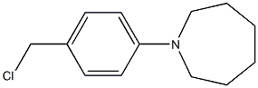 1-[4-(chloromethyl)phenyl]azepane Struktur