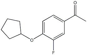 1-[4-(cyclopentyloxy)-3-fluorophenyl]ethan-1-one Struktur