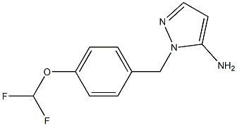 1-[4-(difluoromethoxy)benzyl]-1H-pyrazol-5-amine Struktur