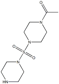 1-[4-(piperazine-1-sulfonyl)piperazin-1-yl]ethan-1-one Struktur