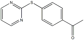 1-[4-(pyrimidin-2-ylsulfanyl)phenyl]ethan-1-one Struktur