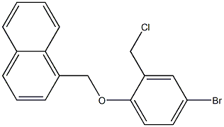 1-[4-bromo-2-(chloromethyl)phenoxymethyl]naphthalene Struktur