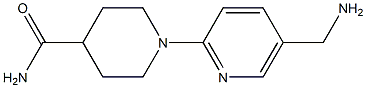 1-[5-(aminomethyl)pyridin-2-yl]piperidine-4-carboxamide Struktur