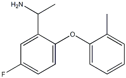 1-[5-fluoro-2-(2-methylphenoxy)phenyl]ethan-1-amine Struktur