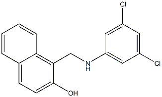 1-{[(3,5-dichlorophenyl)amino]methyl}naphthalen-2-ol Struktur