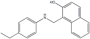 1-{[(4-ethylphenyl)amino]methyl}naphthalen-2-ol Struktur